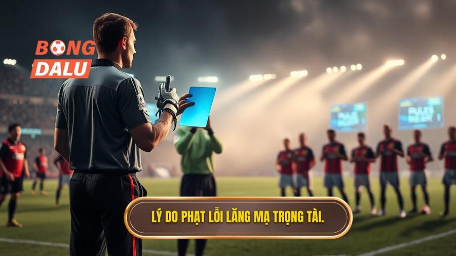 1. Lý do phạt lỗi lăng mạ trọng tài.