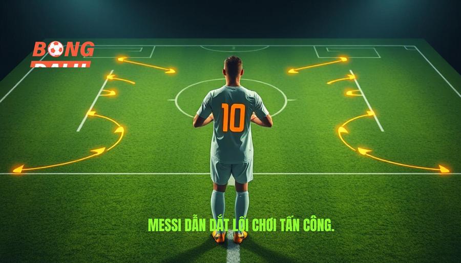 Vai trò của Lionel Messi trong hệ thống tấn công
